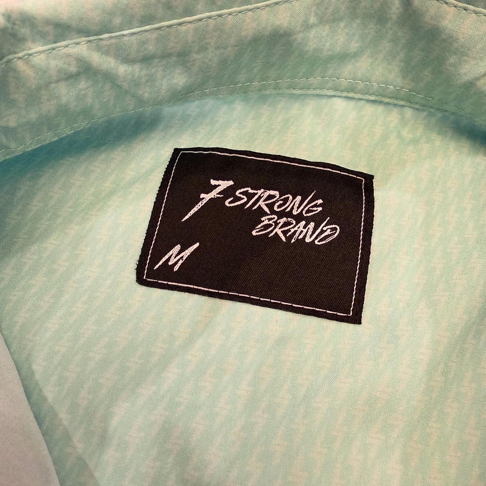 Mint Green Casual Button Down Shirt - Picture 5 of 6